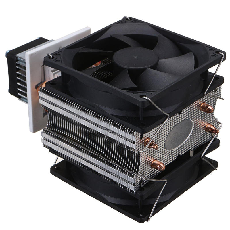 12V 6A 72W Thermoelectric Peltier Refrigeration Cooling Cooler Fan System Heat Sink Kit Cooler