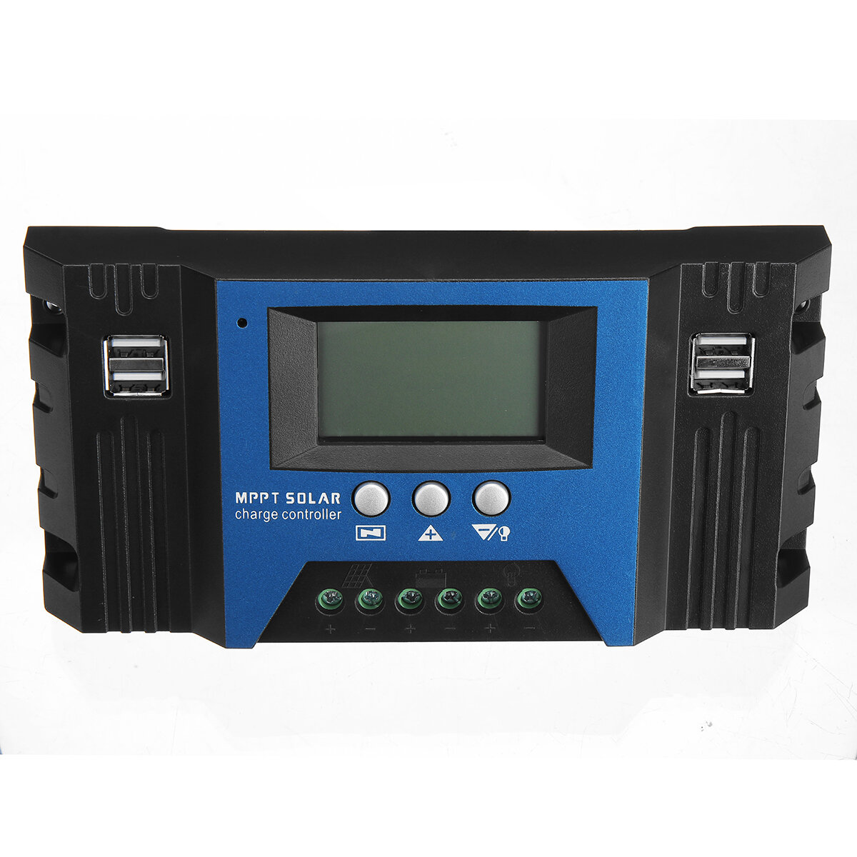 EXCELLWAY 30/40/50/60/100A MPPT Solar Controller LCD Solar Charge Controller Accuracy Dual USB Solar Panel Battery Regulator