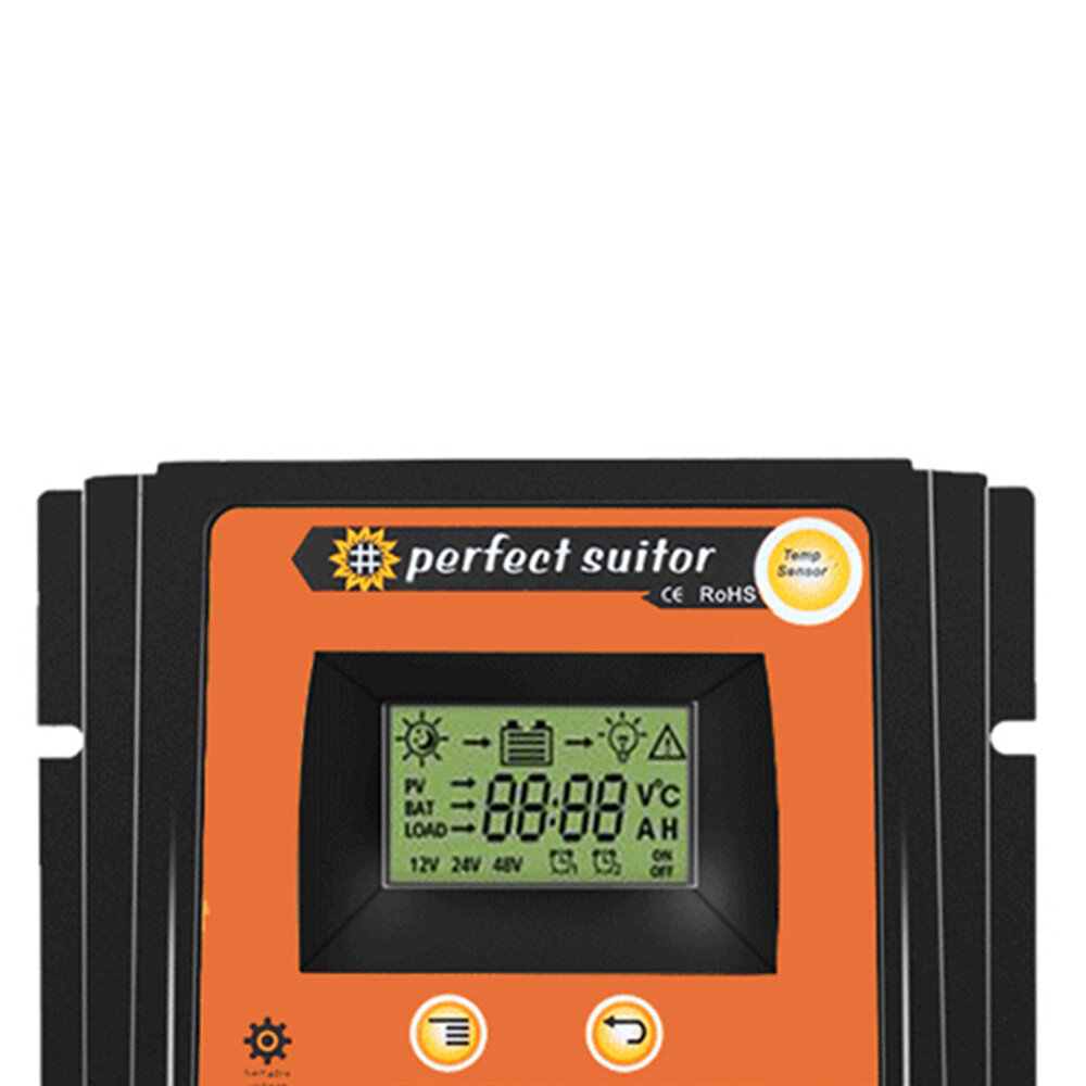 12V/24V Efficient PWM Solar Controller 30A 50A 70A for Off-Grid Systems Durable ABS and Aluminium Alloy Construction