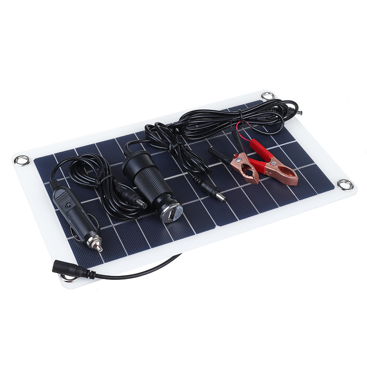 30W 12V Solar Panel Monocrystalline Silicon Battery Charger Trickle Portable For Car Van Boat Caravan Camper