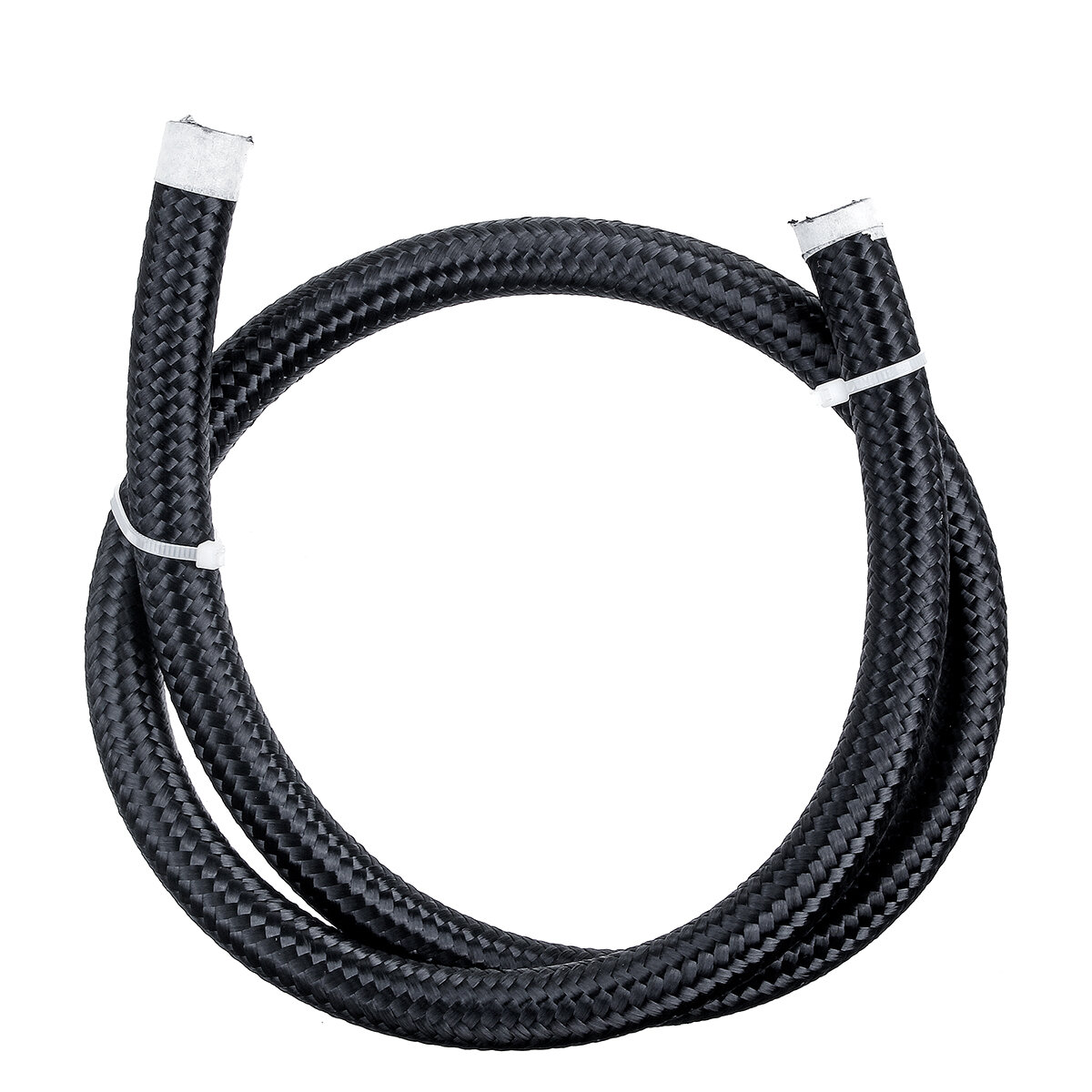 3FT AN4/AN6/AN8/AN10 Car Fuel Hose Oil Gas Line Nylon Stainless Steel Braided Black