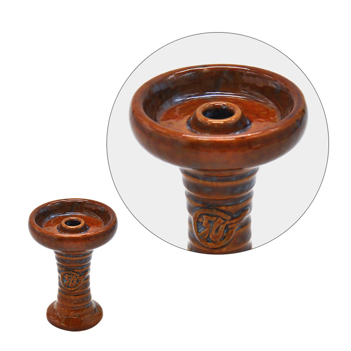 Water Ceramic Pipe Straw Shisha Bottle Replacement Smoke Pan COD