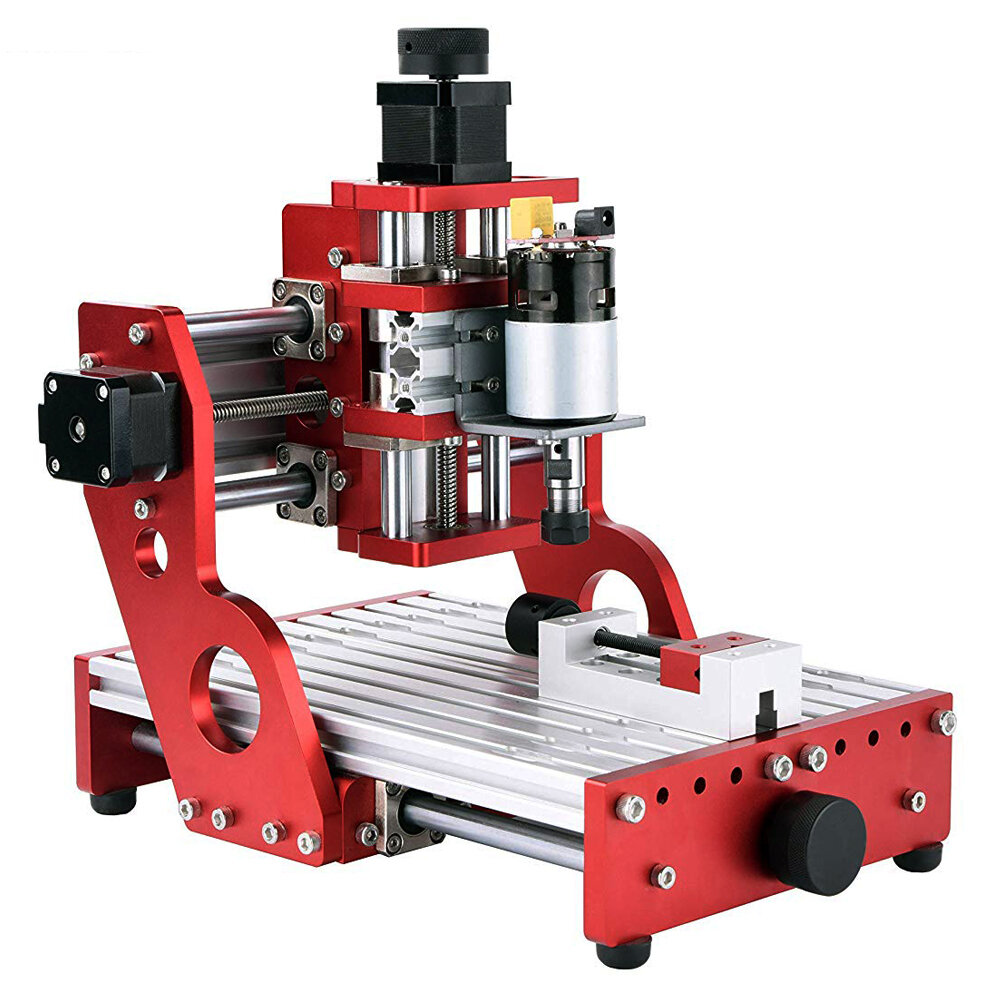 Red 1419 3 Axis Mini DIY CNC Router Engraving Machine Standard Spindle Motor Wood Carving Milling Woodworking Engraver