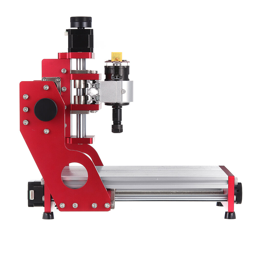 Red 1419 3 Axis Mini DIY CNC Router Engraving Machine Standard Spindle Motor Wood Carving Milling Woodworking Engraver