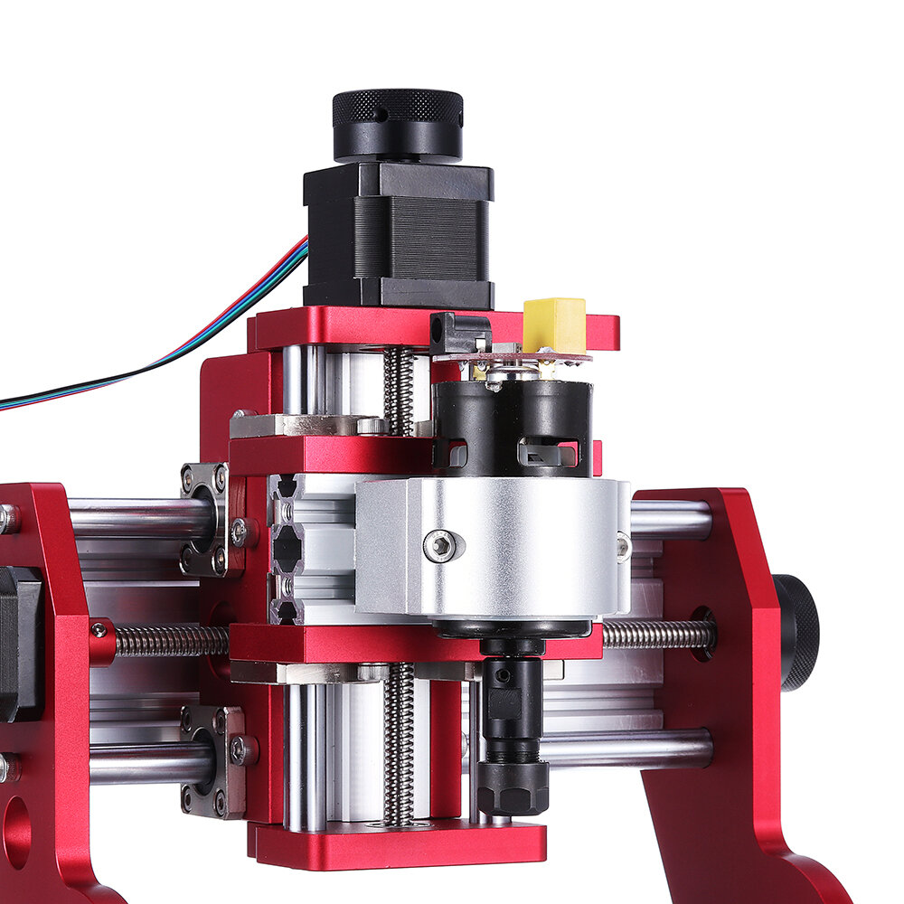 Red 1419 3 Axis Mini DIY CNC Router Engraving Machine Standard Spindle Motor Wood Carving Milling Woodworking Engraver