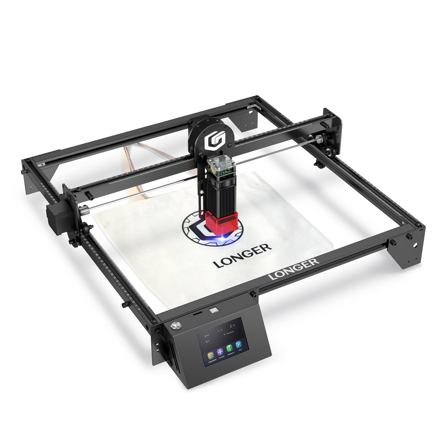 [EU/US Direct]LONGER RAY5 5.5WLaser Engraver, 3.5inch Touch Screen, Offline Carving, Ultrafine Focused Laser, 32-Bit Chipset, Up