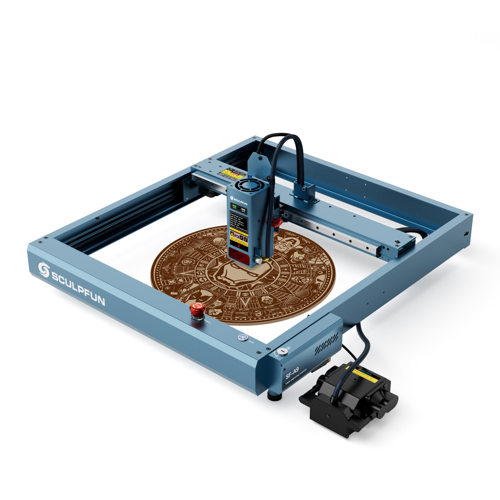 SCULPFUN SF-A9 40W Laser Engraver Cutting Machine With Precise Positioning Flame Temperature Alarm Function 400x400mm Working Ar