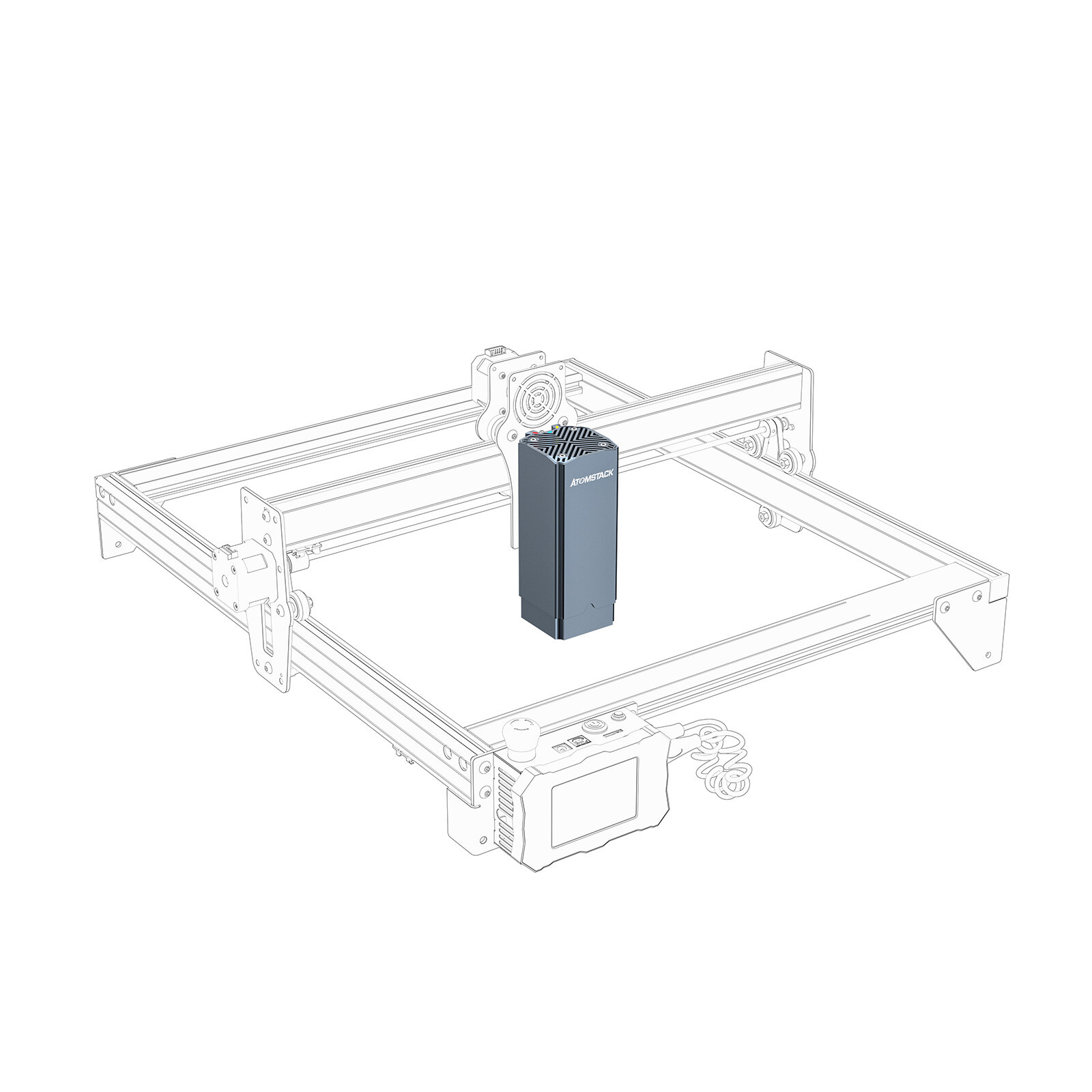 [EU/US Direct] Atomstack R30 Infrared Laser Module Fiber Laser For Engraving All Metals and Plastic