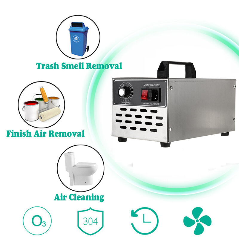 AC220V 3.5g/30g/40g/h Ozone Generator Industrial Air Purifier Ozonator Disinfection