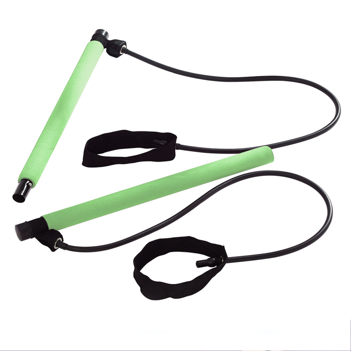 Multi-functional Yoga Pull Rods Portable Gym Pilates Bar with Resistance Band for Chest-expanding Fitness Workout