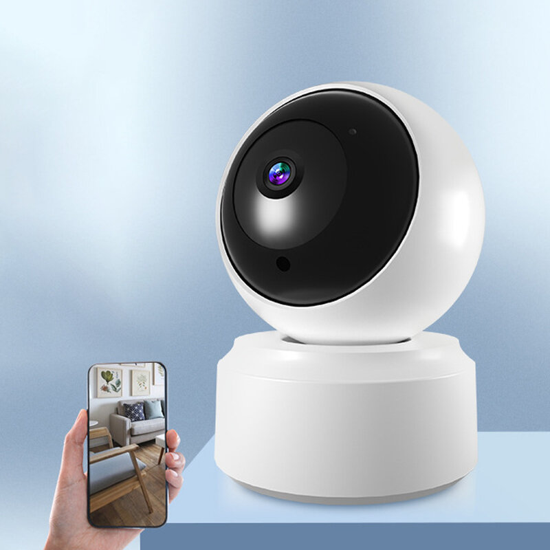 2K Wifi 360° Home Security Camera Wireless Indoor PTZ Camera with Motion Detect Sound Detect 2-way Audio Color Night Vision