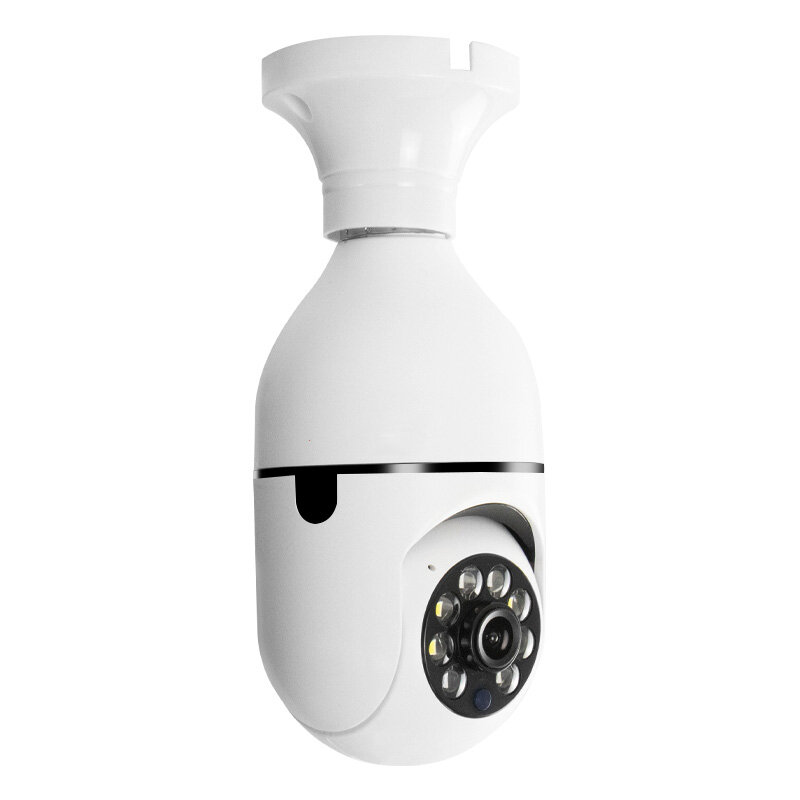 E27 Light Bulb Camera Full Color Night Vision Wireless Wifi Camera Smart Security Camera 1080P 360 Rotate Wifi IP PTZ For Outdoo