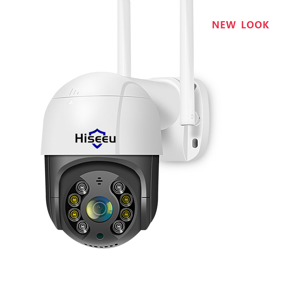 Hiseeu 3MP/5MP PTZ IP Camera Outdoor Security AI Human Detection H.265X Wireless WiFi Video Surveillance Cameras iCsee P2P