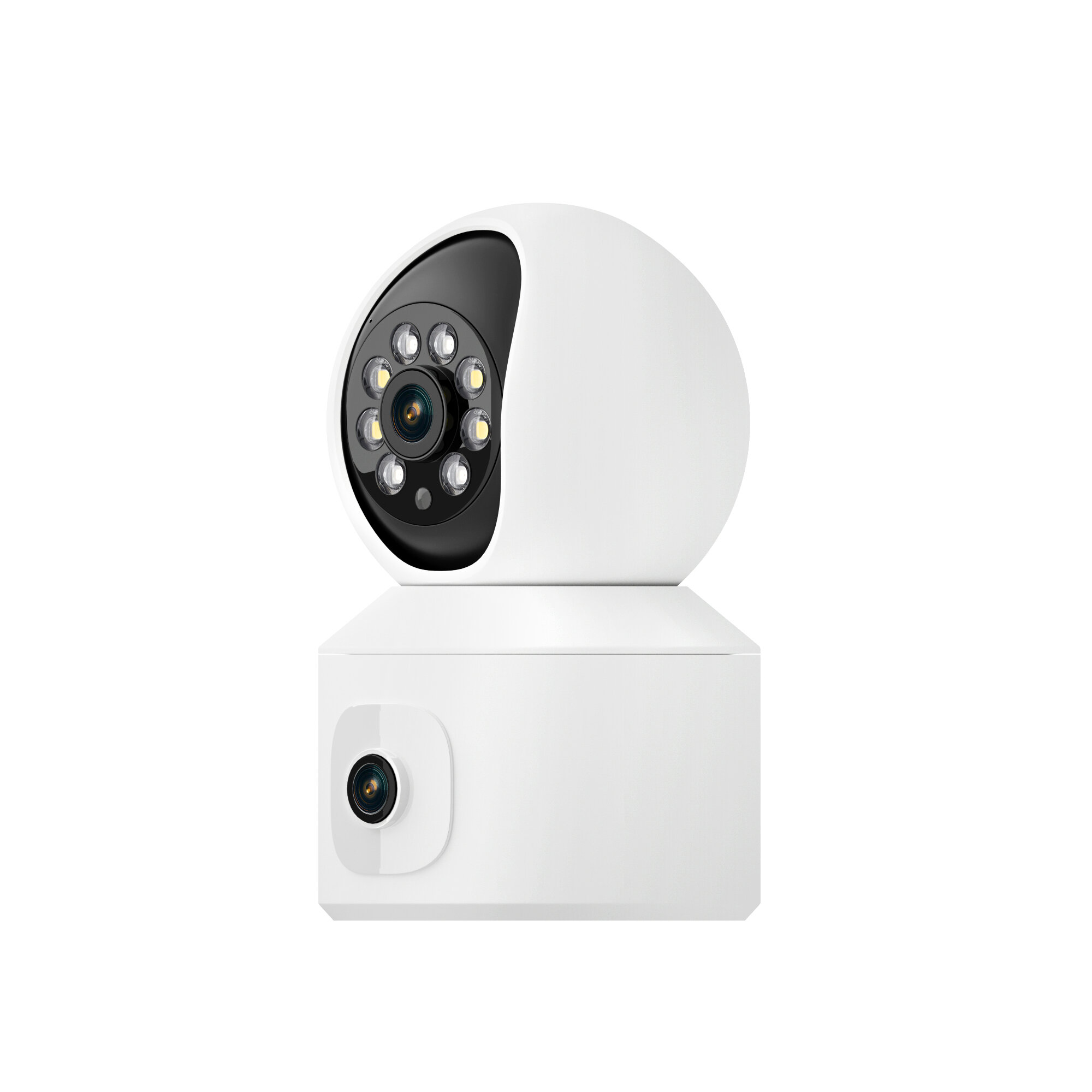 ESCAM QF010 2x2MP Two Lens Dual Perspectives Pan/Tilt Motion Detection Cloud Storage Waterproof WiFi IP Camera with Two Way Audi