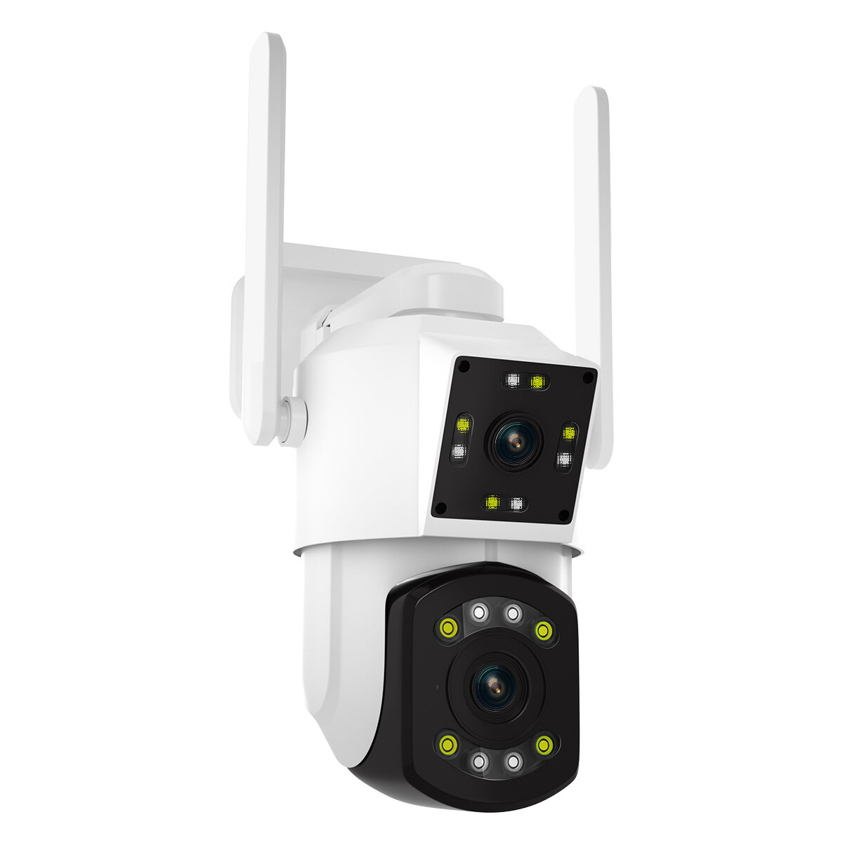 ESCAM PT210 2x3MP Dual lens Dual Perspectives Pan/Tilt Motion Detection Cloud Storage Waterproof WiFi IP Camera with Two Way Aud