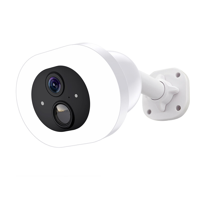 2MP WiFi IP Camera 2.4G Outdoors Wireless Security Cam Color Night Vision PIR Human Detection IP66 Waterproof Two-way Audio H.26