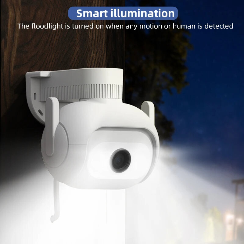 IMILAB EC5 2K 3MP Floodlight Camera Outdoors Security Surveillance Cam Color Night Vision 360° Human Tracket Two-way Audio I