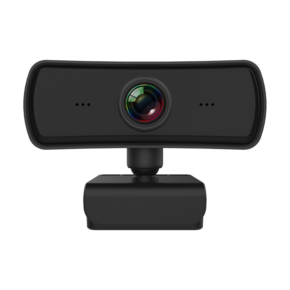 1080P FHD Computer Camera Auto Focus 360° Rotation USB Driver-free Web Cam with Mic for Live Conference