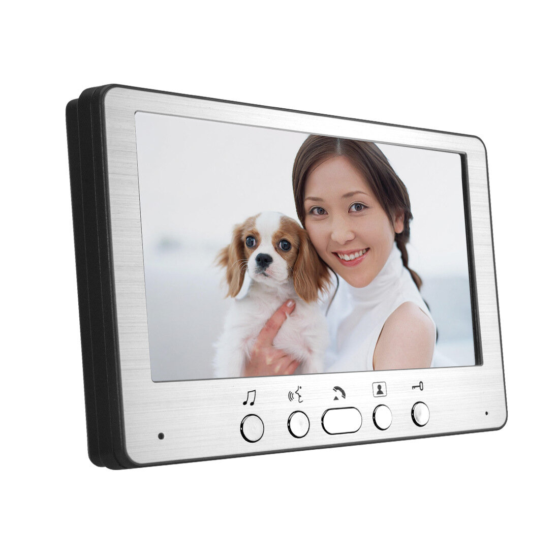 7inch Video Doorbell Camera with Monitor Hands-free Intercom IR Night Vision IP55 Waterproof Built-in 16 Chord Sounds Video Door