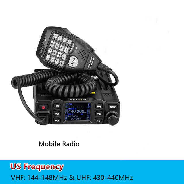 RETEVIS RT95 Car Two-Way Radio Station 200CH 25W High Power VHF UHF Mobile Radio Car Radio CHIRP Ham Mobile Radio Transceiver