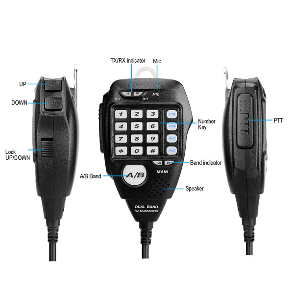 RETEVIS RT95 Car Two-Way Radio Station 200CH 25W High Power VHF UHF Mobile Radio Car Radio CHIRP Ham Mobile Radio Transceiver