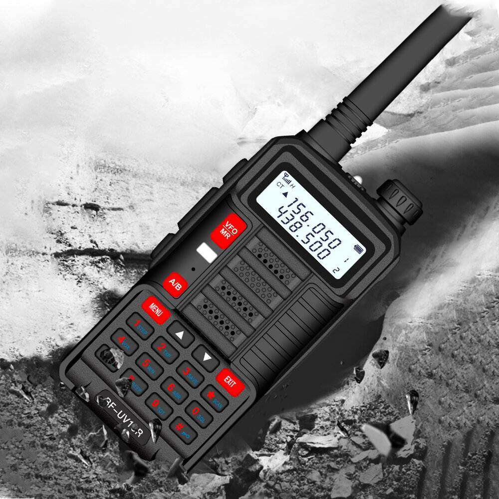 10PCS BAOFENG EU Plug BF-UV10R Plus 10W 5800mAh UV Dual Band Two-way Handheld Radio Black Walkie Talkie 128 Channels LED Flashli