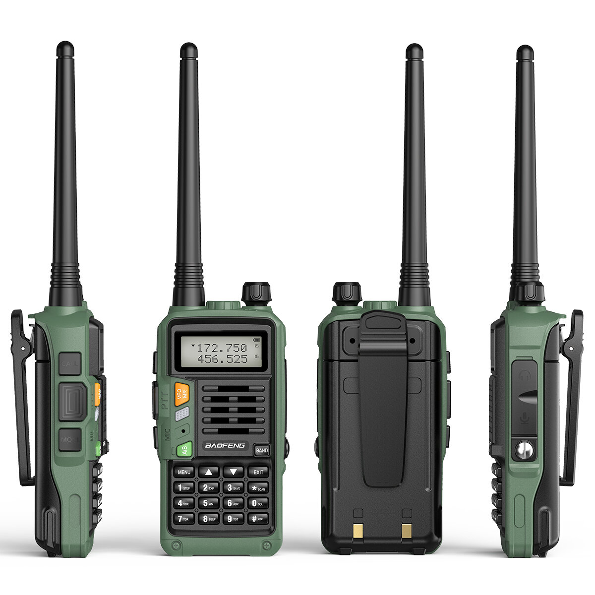 BAOFENG X9 5W 2800mAh UV Dual Band Walkie Talkie with Headset High Power Flashlight LCD Display Drop Resistant Two-Way Radio