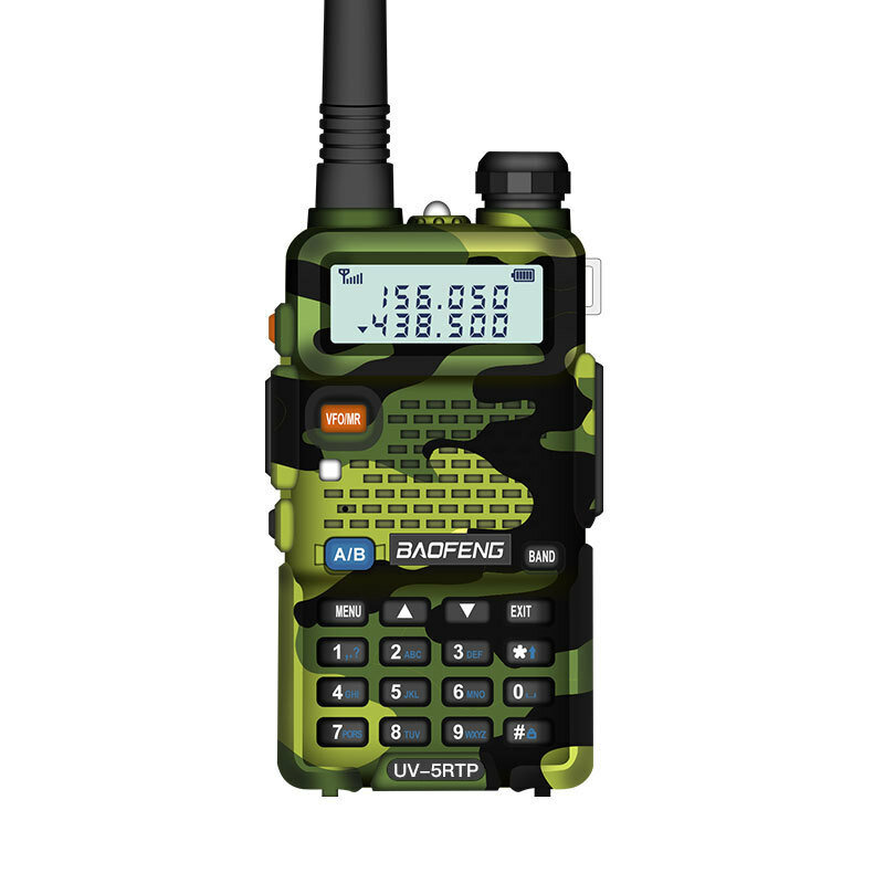 Baofeng UV-5RTP Walkie Talkie US Standard Dual Band Long Range Waterproof Portable Two Way Mini FM Radio