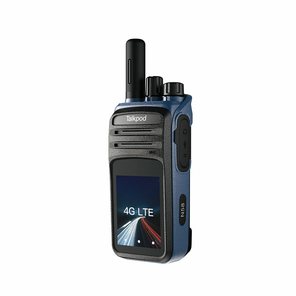 Talkpod N58 PTT Network Walkie Talkie EU Plug with 2.4inch Touch Screen Android 9.0 SOS 3000mAh Portable Two-way Radio Transceiv