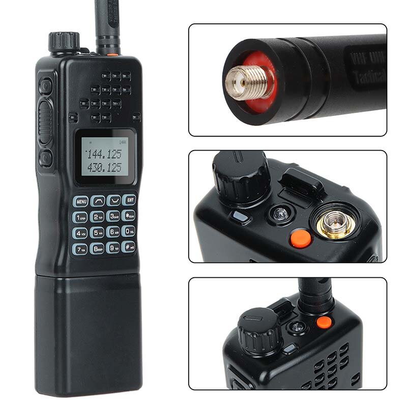 Baofeng AR-152 10W VHF UHF Dual Band Walkie Talkie 12000mAh IP54 Waterproof High Power Portable Tactical Game Handheld Two-way R