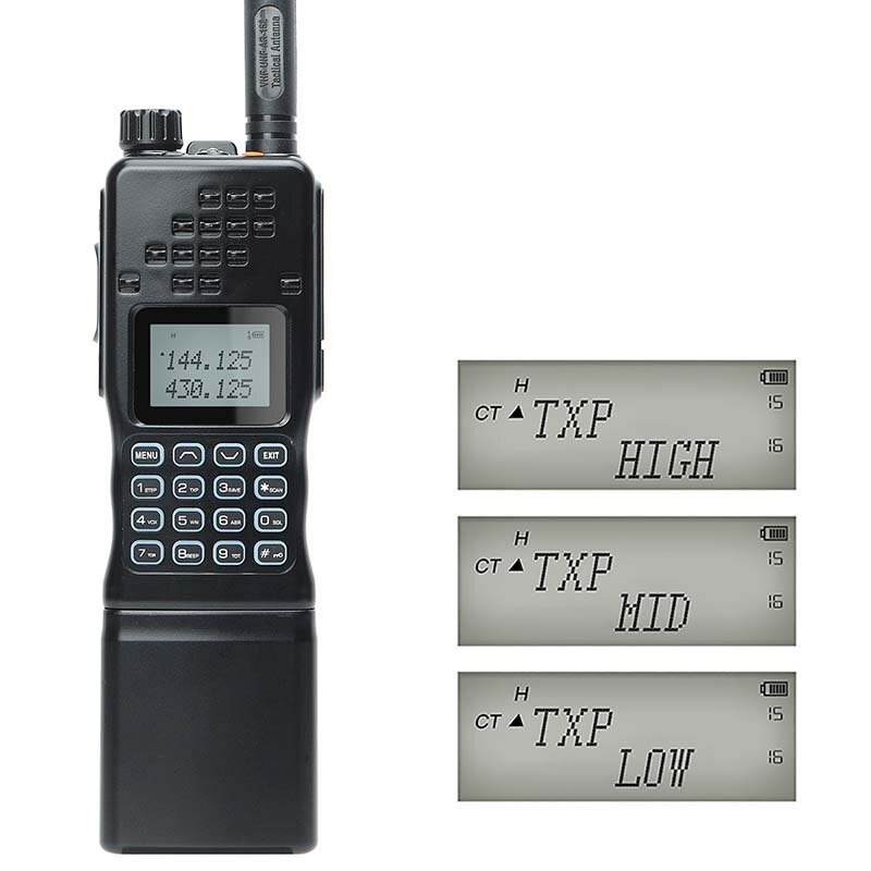 Baofeng AR-152 10W VHF UHF Dual Band Walkie Talkie 12000mAh IP54 Waterproof High Power Portable Tactical Game Handheld Two-way R