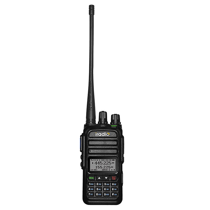 Iradio UV-83 128CH Walkie Talkie NOAA Weather Channel 6 Bands Amateur Ham 6800mAh Type-C Rechargeable Two Way Radio EU Plug