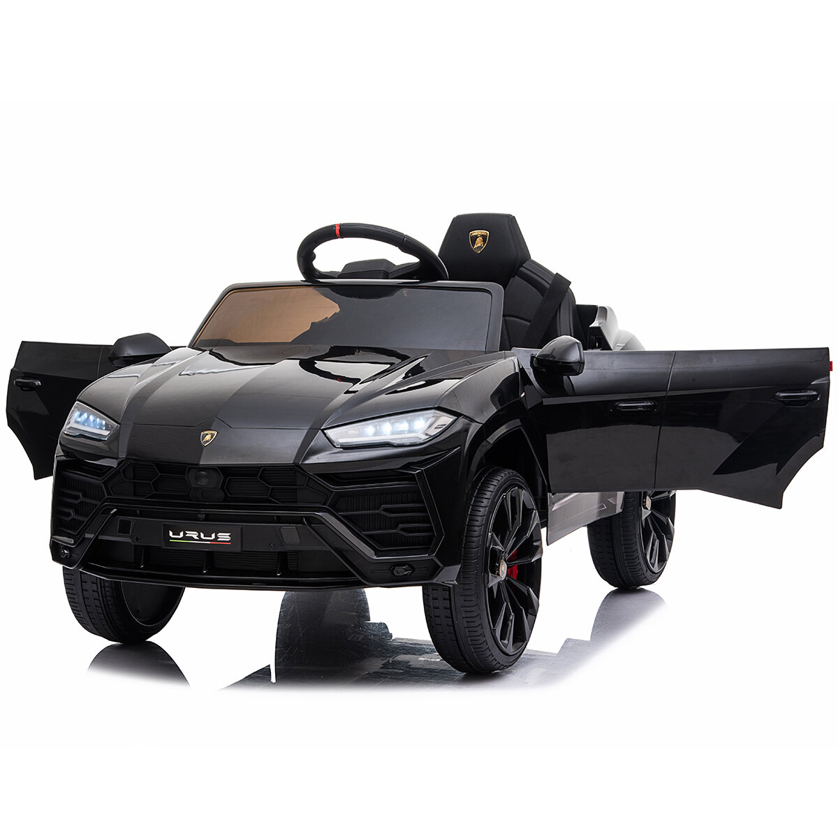 Funtok RS04 4WD 12V 4 km/h Speed Powered Kids Electric Ride on Cars Truck Licensed Lamborghini MP3 LED Headlights Remote Control