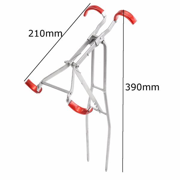 Adjustable Fishing Rod Double Pole Bracket Foldable Tool Standing Holder COD