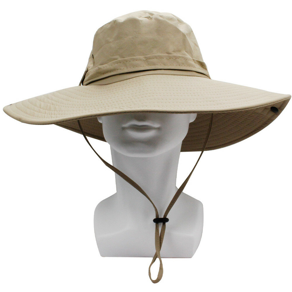 Sunscreen Wide Brim Bucket Hat Outdoor in Summer Floppy Waterproof Hat for Hiking Fishing Packable Wide Brim Sun Protection Hat