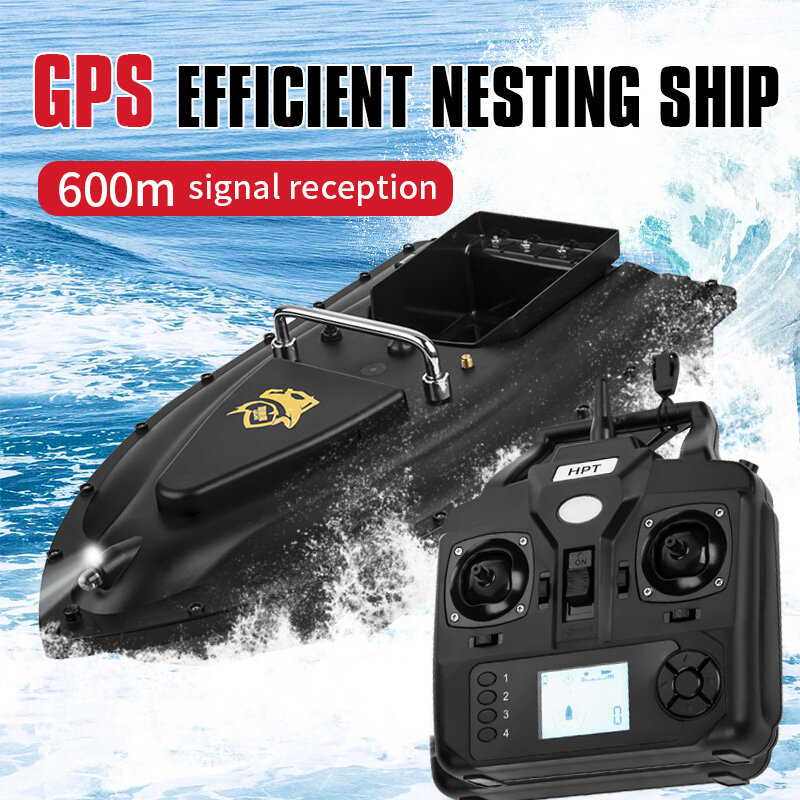 600m Signal Reception Smart Electric RC Fishing Boats 12000mAh Battery GPS Intelligent System 16 Memory Fixed Points Auto Return