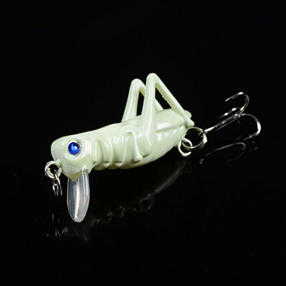 5pcs Topwater Minnow Fishing Lures Simulated Grasshopper Fishing Lure With Hook Mini Cricket Locust Top Water ArtificialBait