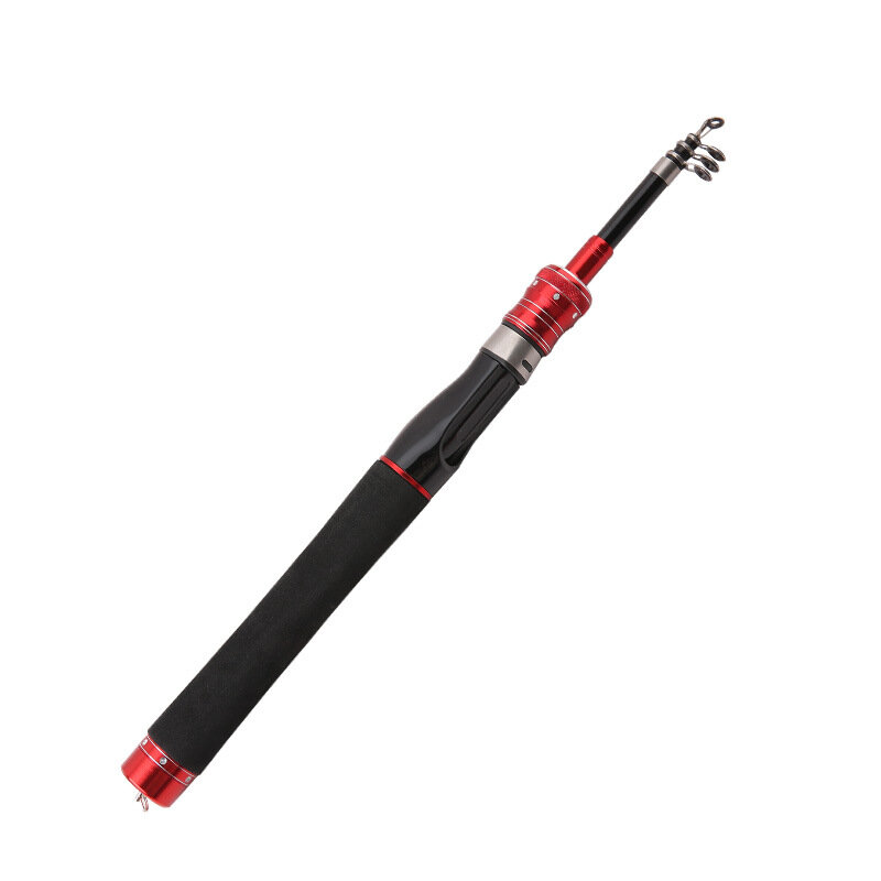 1.8M Mini Portable Adjustable Travel Carp Feeder Telescopic Fishing Rod Stream Hand Pole Fishing Tackle