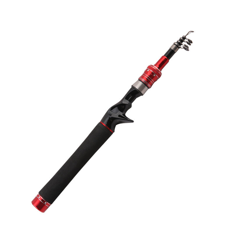 1.8M Mini Portable Adjustable Travel Carp Feeder Telescopic Fishing Rod Stream Hand Pole Fishing Tackle