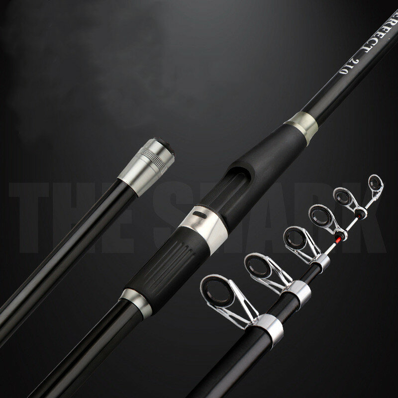 2.1m/2.7m Fishing Rod And Reel Combos Carbon Fiber Rod Telescopic Fishing Rod Pole Baitcasting Rod Spinning Rod Reel