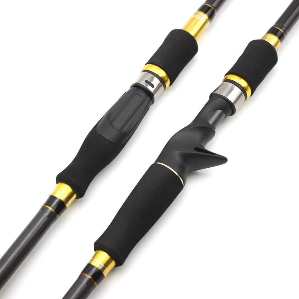 Ultra-light Carbon Spinning Lure Casting Rod Lure Telescopic Portable Fishing Rod for Baitcasting Reel