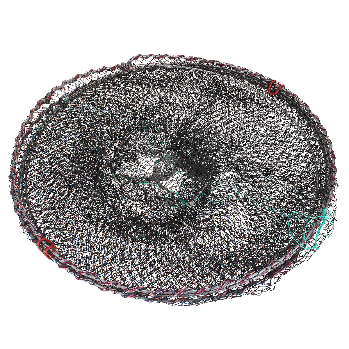 ZANLURE 25-50cm Diameter Folding Fishing Net Cage Crabs Fish Crawdad Shrimp Bait Trap Cast Dip Case Fishing Tools