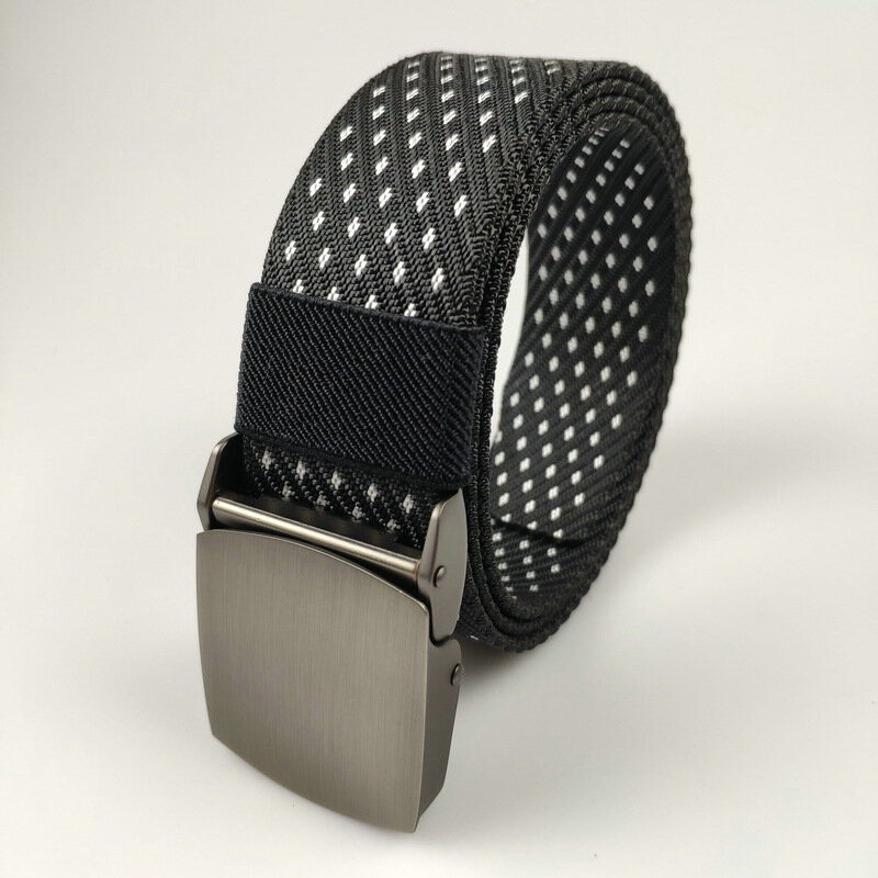 120cm x 3.8cm Zinc Alloy Buckle Jacquard Nylon Belt Outdoor Tactical Belt Casual Belt