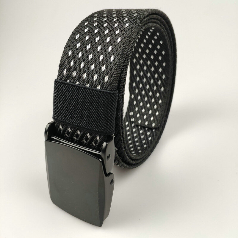 120cm x 3.8cm Zinc Alloy Buckle Jacquard Nylon Belt Outdoor Tactical Belt Casual Belt