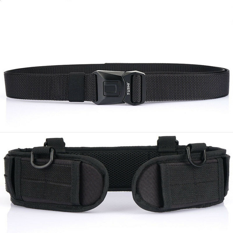 2 inch Molle 1200D Nylon Tactical Expansion Belt Heavy Duty Hard Metal Pluggable Buckle Military Combat Belt Set Tactical Milita