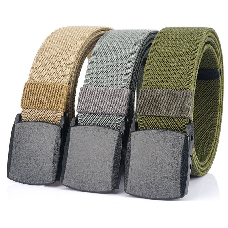 TUSHI 120cm Tactical Nylon Belt Adjustable Wear-resistant Lightweight Waist Belt Buckle Canvas Belt Casual Sports Belts for Outd