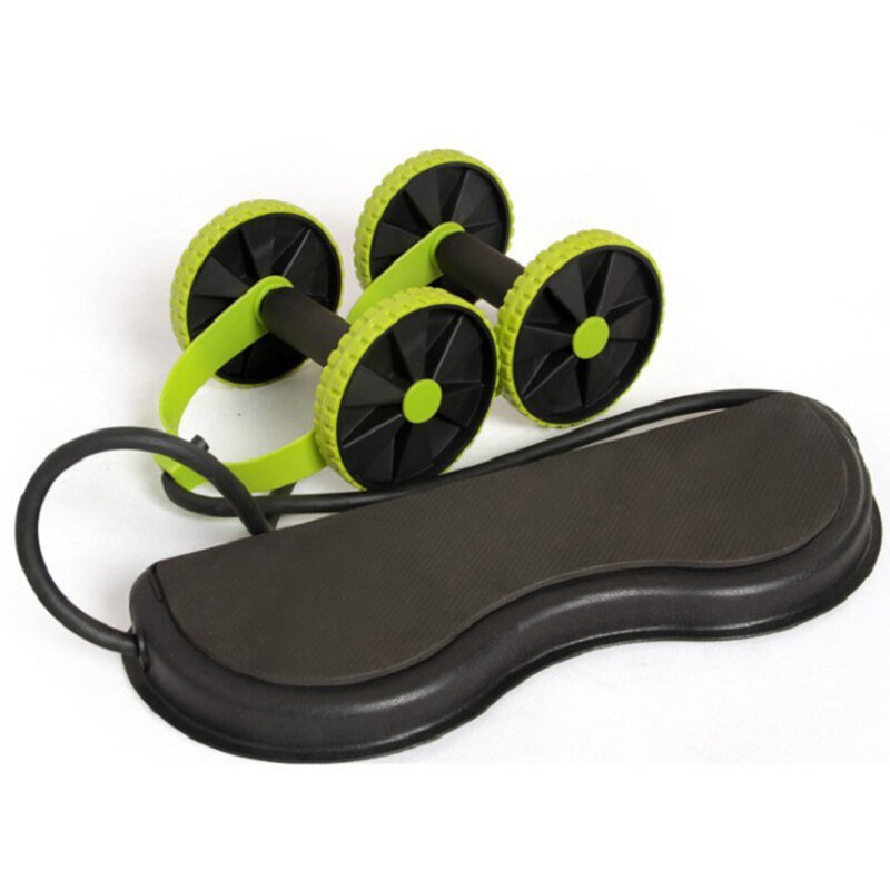 Multifunctional Folding Abdominal Wheel Mute Adjustable Auxiliary Rope Five Levels of Strength Available AB Roller for Body Shap