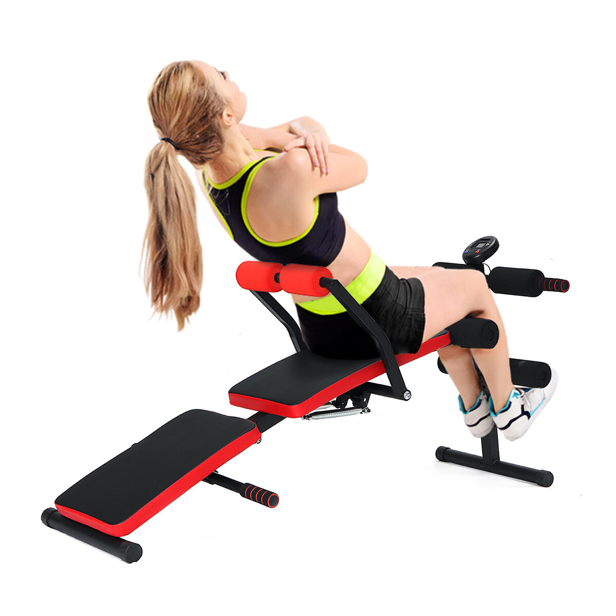 Adjustable Folding Sit Up Bench Abdominal Muscle Exercise Machine Dumbbell Stool Bodybuilding Trainer Fitness Equipment