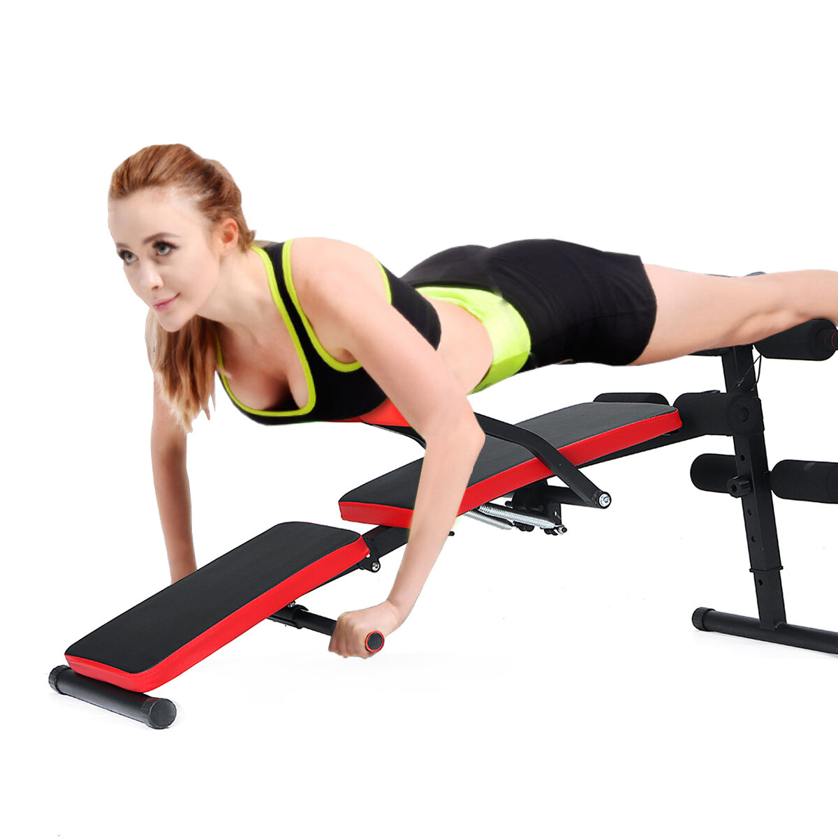 Adjustable Folding Sit Up Bench Abdominal Muscle Exercise Machine Dumbbell Stool Bodybuilding Trainer Fitness Equipment