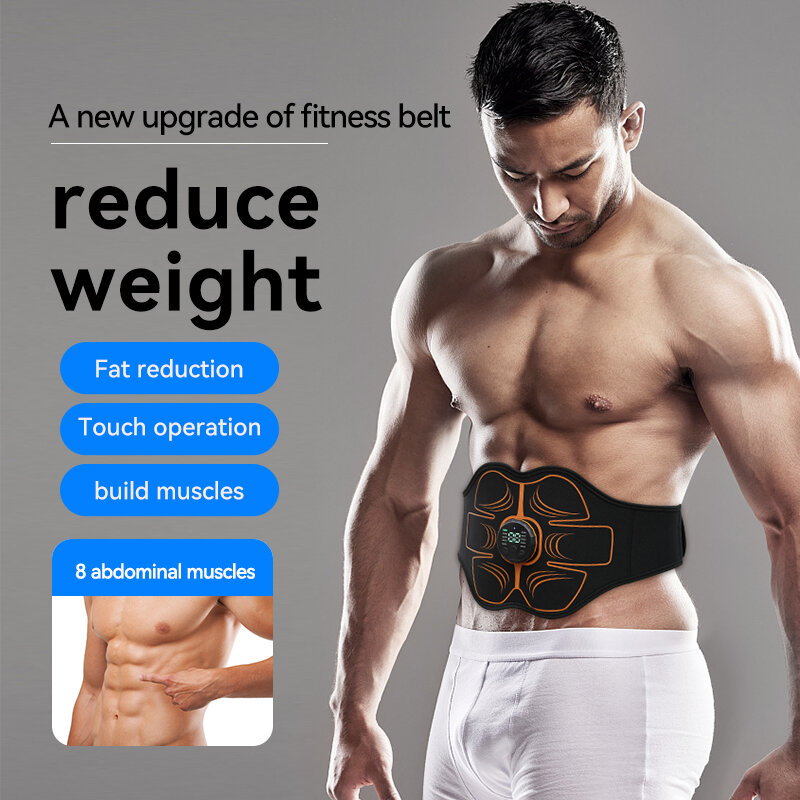 Wireless EMS Abdominal Muscle Electric Stimulator Arm Waist Body Smart Trainer Shaping Massage Patch Slimming Unisex Fitness Equ